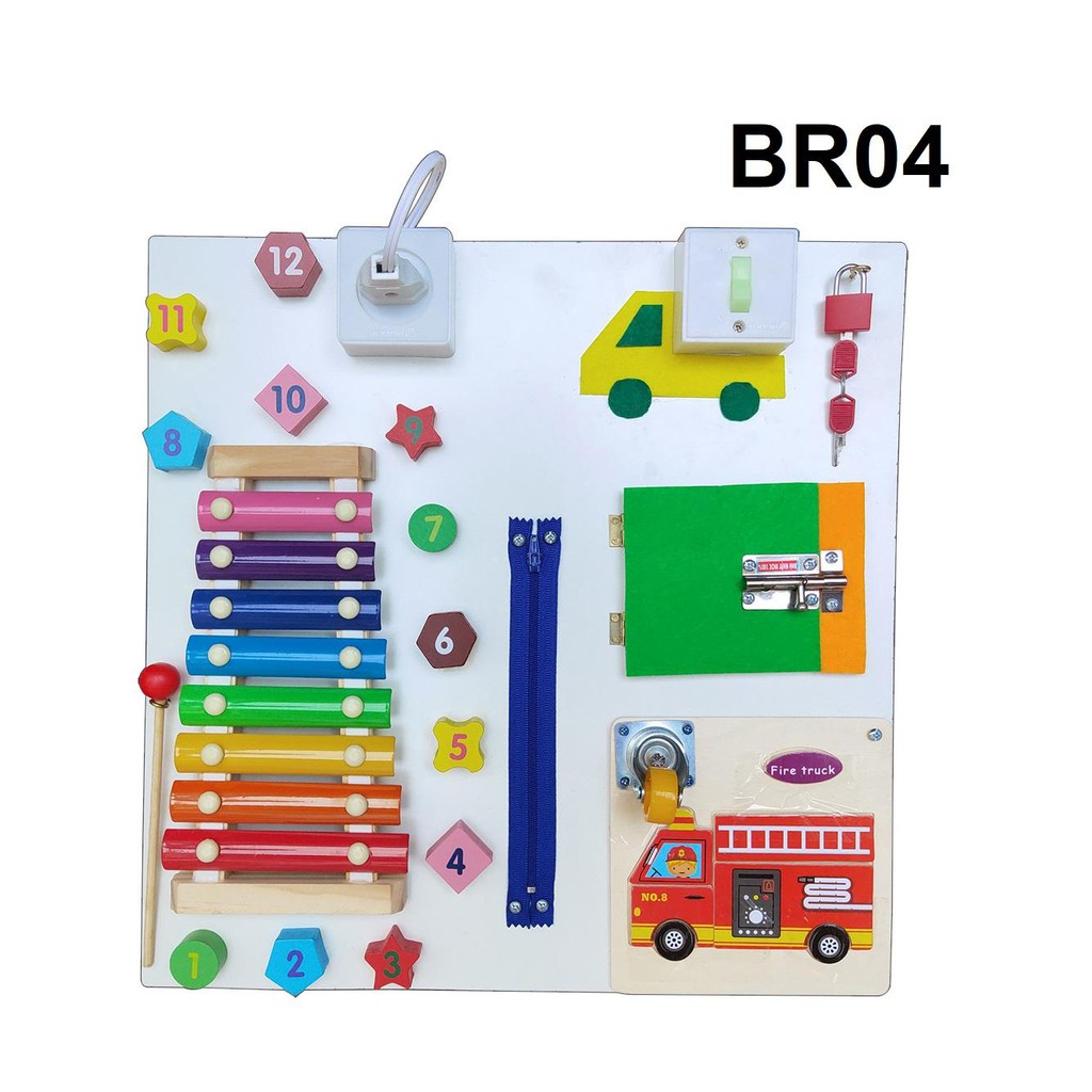 Bảng Bận Rộn Busy Board Benrikids BR04 Rèn Luyện Kỹ Năng Toàn Diện Cho Bé