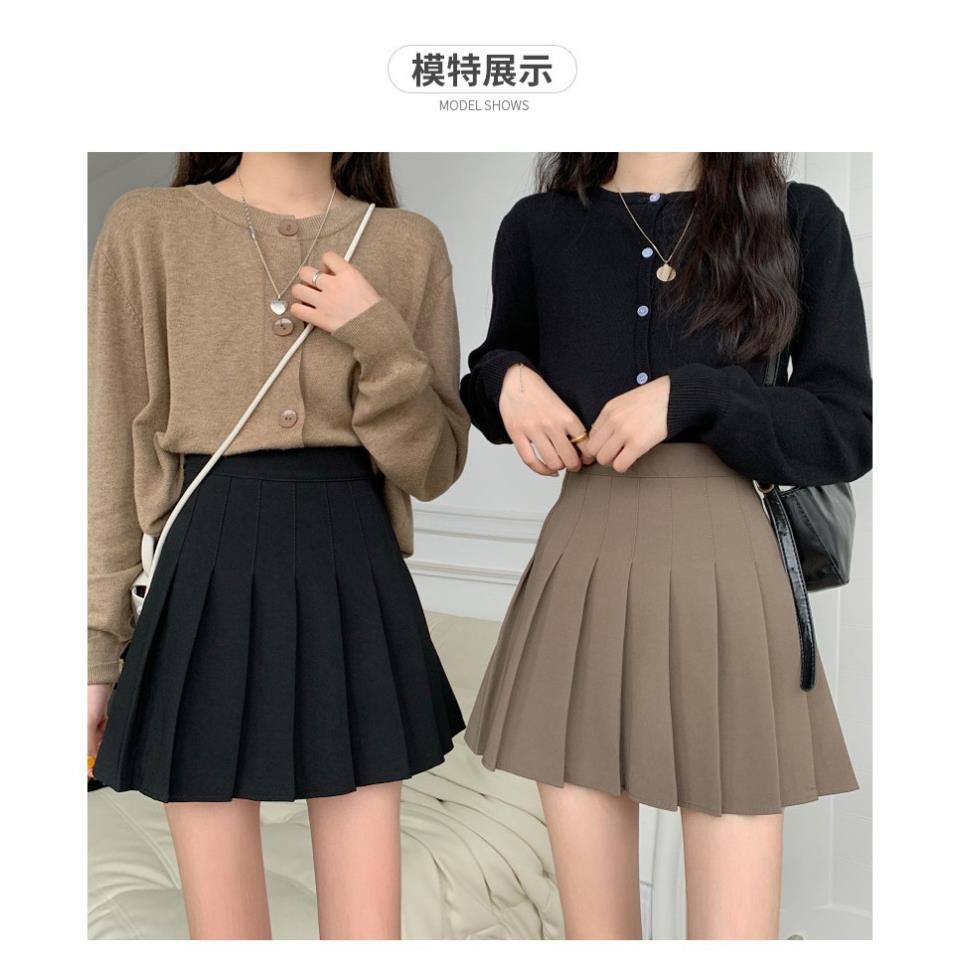 Chân váy ngắn - Chân váy tennis xếp ly cạp cao ghen bụng | BigBuy360 - bigbuy360.vn