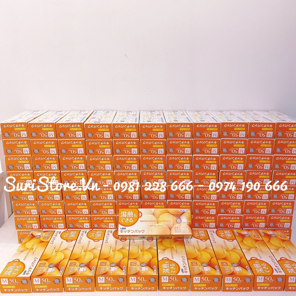 50 Túi nilon bảo quản thực phẩm Ube hàng Nhật (rất an toàn và tự hủy)