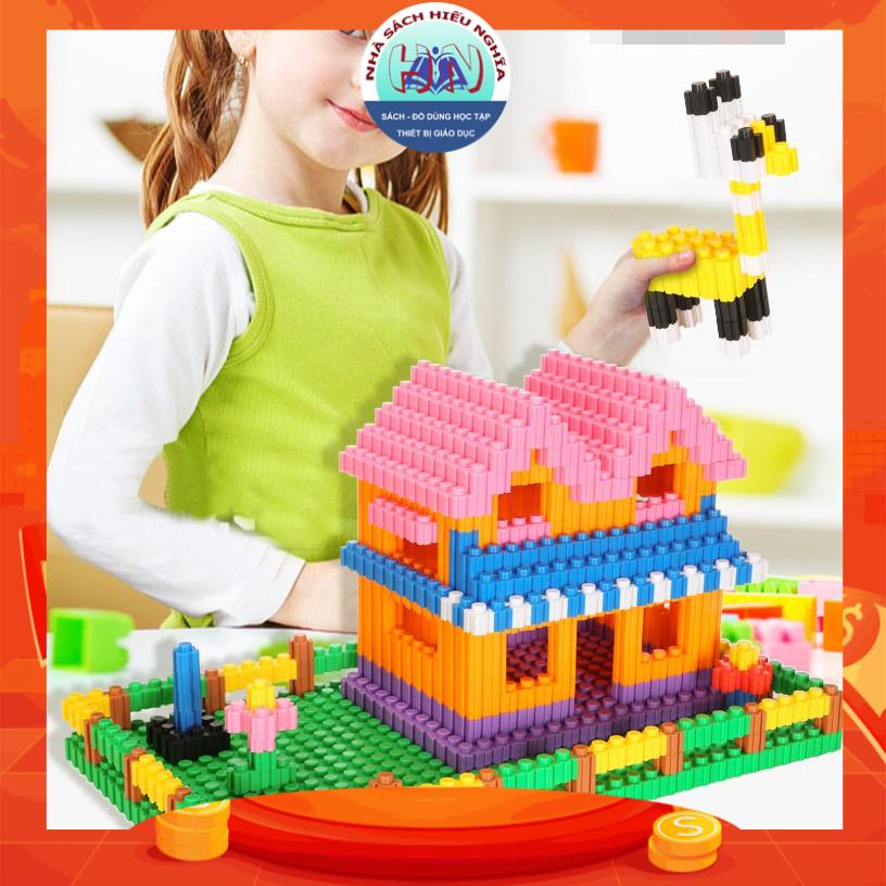 Bộ đồ chơi xếp hình lego siêu chắc 300 chi tiết - khối xây dựng kim cương
