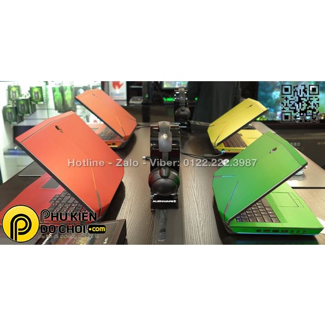 Decal lên hình máy Alienware cho laptop Gaming  phù hợp tất cả các máy khác nhau trên thị trường