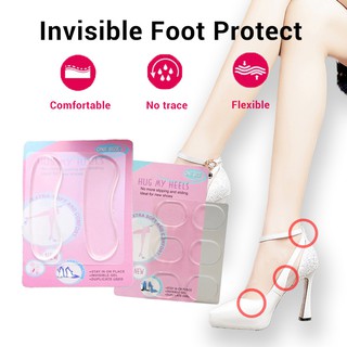  Bộ 2 Miếng Silicon Lót Gót Giày Êm Chân Tiện Dụng