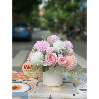 Bình Hoa Để Bàn (BH01) - HOA LỤA CAO CẤP GIÁ RẺ