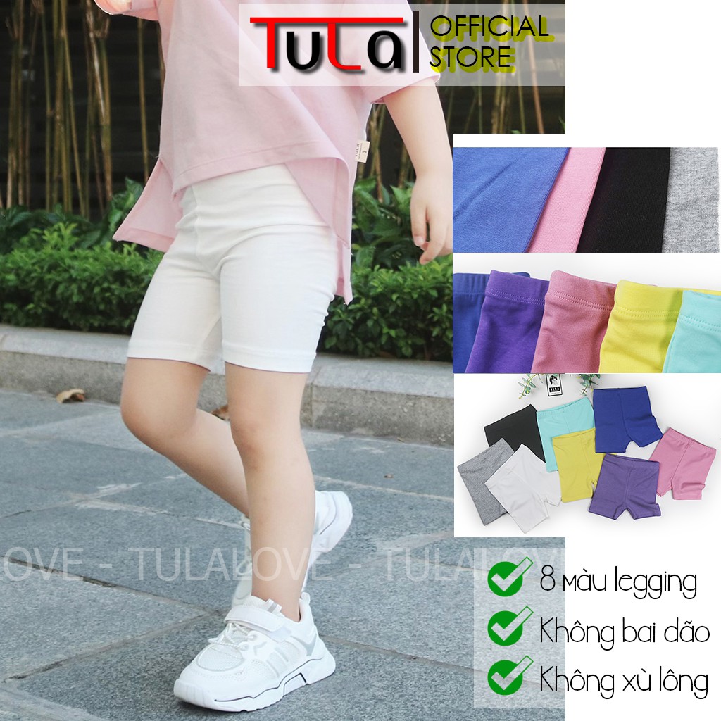 Quần Legging Đùi Mùa Hè Vải Co Dãn Cực Yêu Cho Bé Gái