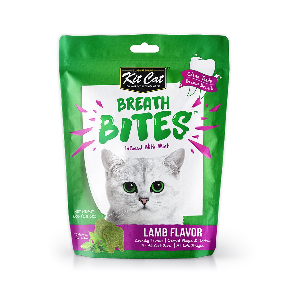 [Rẻ vô địch] [Có sẵn] Bánh thưởng làm sạch răng KitCat Breath Bites 60gr