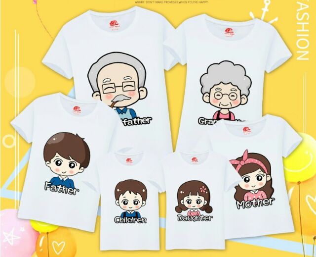 Áo thun CHO ĐẠI GIA ĐÌNH GIÁ SĨ CHẤT cotton mịn mát có áo ông bà bố mẹ có áo big size