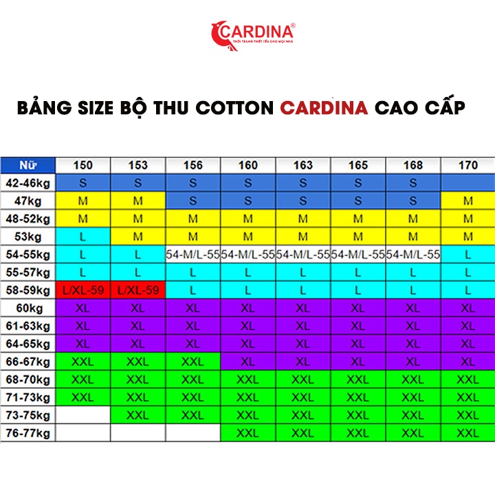 Đồ Bộ Nữ 𝐂𝐀𝐑𝐃𝐈𝐍𝐀 Quần Dài Tay Chất Cotton Cao Cấp Kiểu Dáng Thể Thao, Năng Động 1BT09