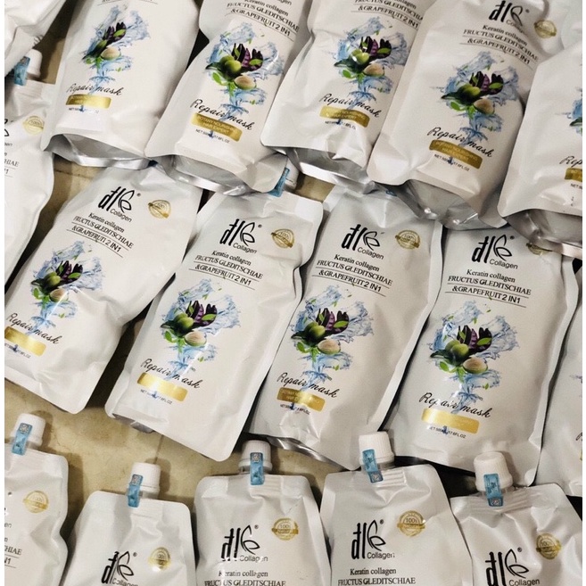 KEM HẤP Ủ TÓC COLLAGEN DL BƯỞI BỒ KẾT 500ML CHÍNH HÃNG - PHỤC HỒI TÓC HƯ TỔN - KHÔ XƠ - CHẺ NGỌN