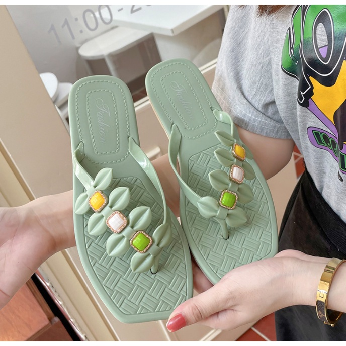 Dép thời trang nữ 3 màu gắn hột