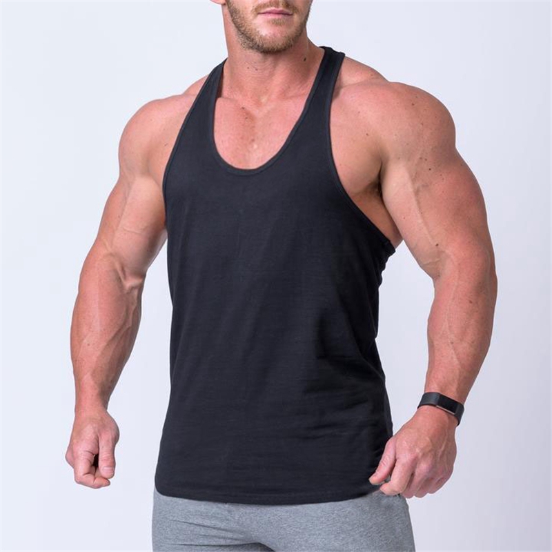 Áo sát nách vải cotton phong cách thể thao thời trang cho nam