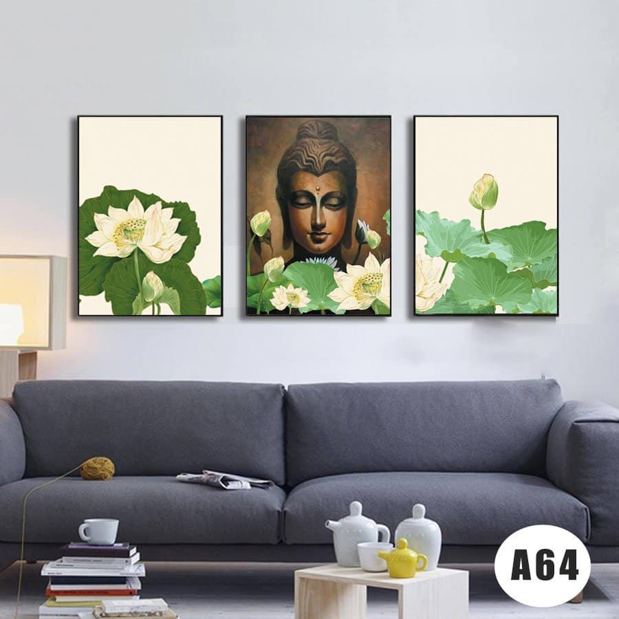 Tranh Phật treo tường cao cấp, trang trí phòng khách, decor đẹp