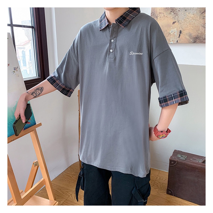 Áo thun tay ngắn cổ bẻ thời trang cho nam | BigBuy360 - bigbuy360.vn