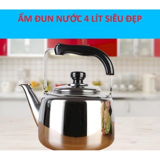 [INOX CAO CẤP] Ấm đun nước 4 LIT inox 304 cao cấp