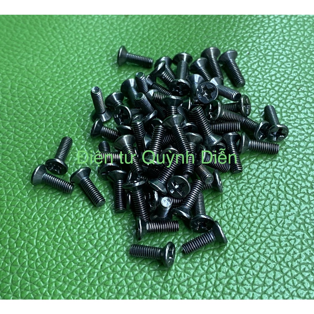 Ốc vít Đầu Col - Đầu Phiễu Ren nhuyễn 3x10mm ( túi 240 gam khoản 450 đến 500con) - linh kiện điện tử QUỲNH DIỄN