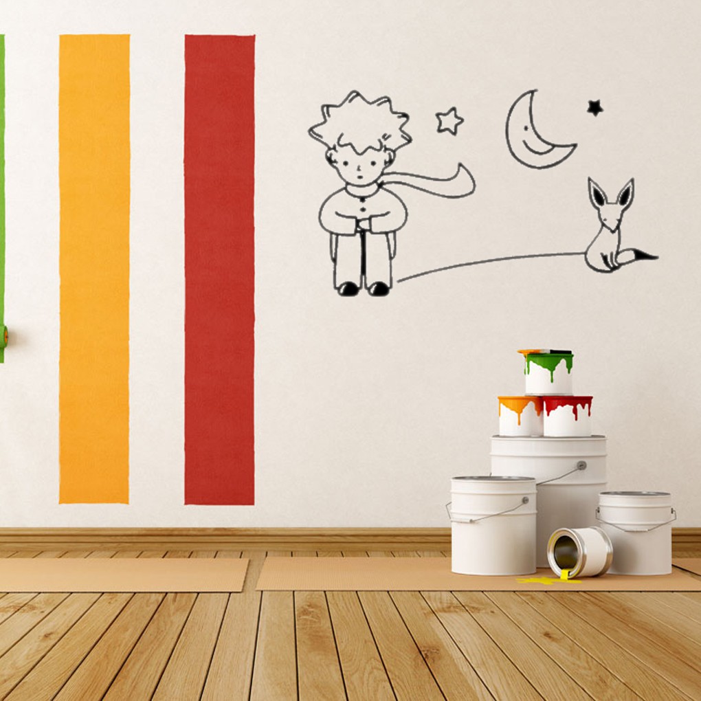 Sticker trang trí tường hình hoàng tử bé