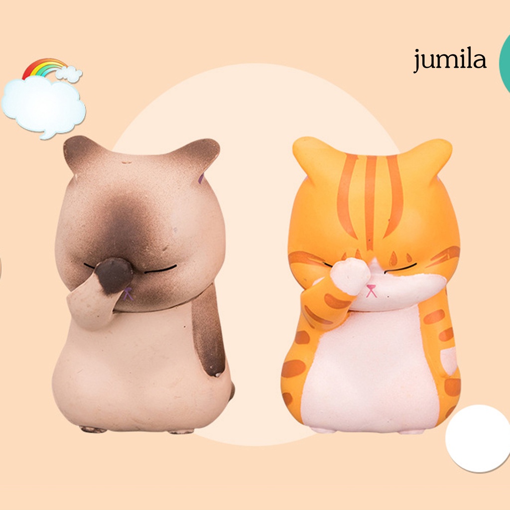 Mô Hình Mèo Con Bằng Nhựa Resin Dùng Trang Trí Nhà Cửa