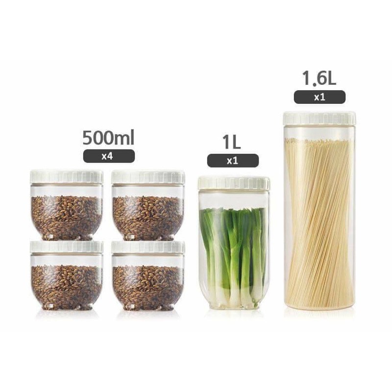 Bộ 6 Hộp Bảo Quản Lock&Lock Interlock | BigBuy360 - bigbuy360.vn