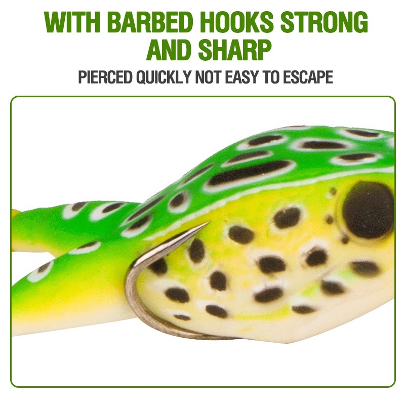 1 Mồi Câu Cá Mềm Hình Ếch Bằng Nhựa Mềm 8.5cm / 14g