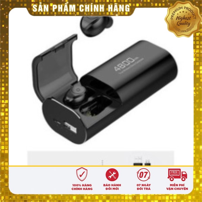 [FREE SHIP] ️🥇Top 1 Tai Nghe️🥇Tai Nghe Bluetooth True Wireless Amoi F9 - 4800, Kiêm Sạc Dự Phòng Đồng Hồ Hiện Thị % Pi