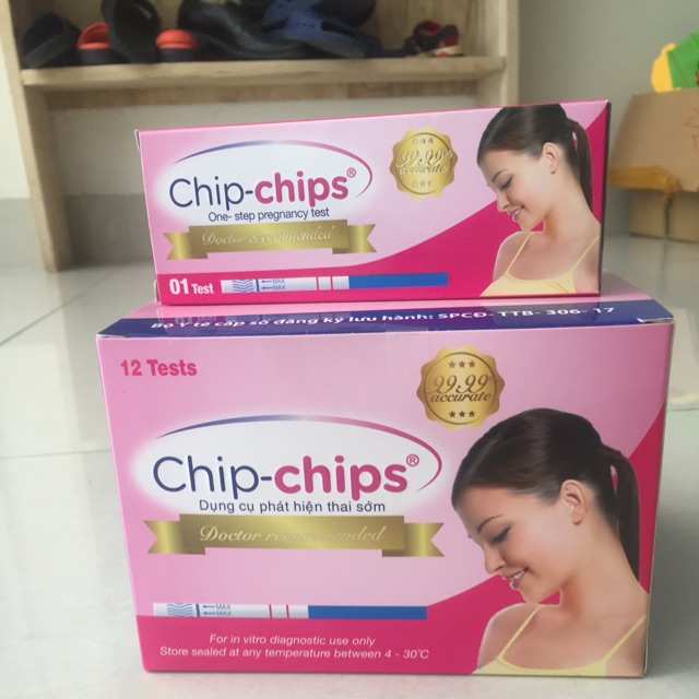 Que thử thai chip-chips phát hiện thai sớm