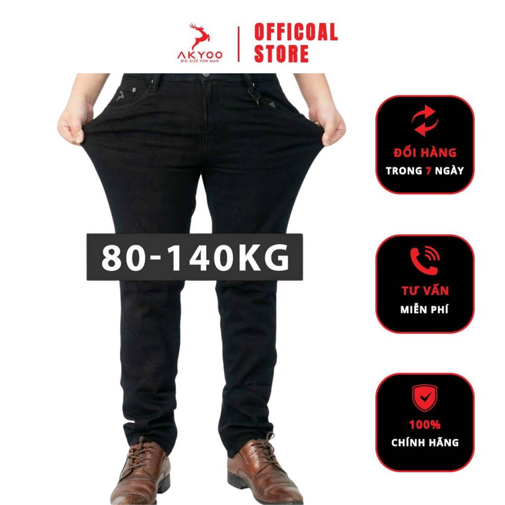 Quần jean nam cỡ lớn Size 80-140kg