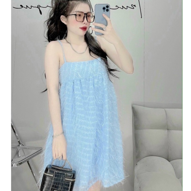 Đầm hai dây kiểu babydoll tôn dáng cho nàng đi biển dạo phố