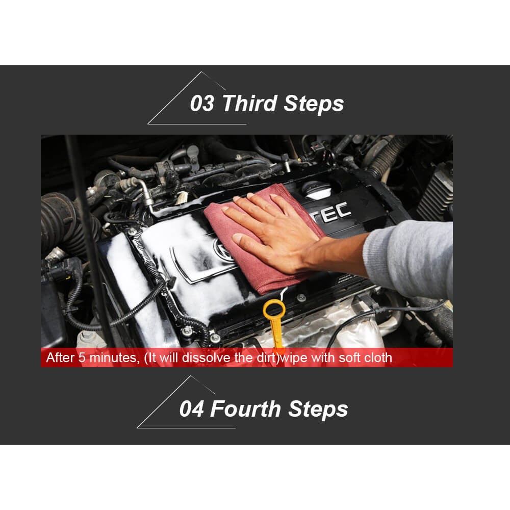 Tẩy Rửa Lốc Máy - Rửa Khoang Máy Ô tô - Vệ Sinh Động Cơ - Tẩy Dầu Mỡ Bám Bẩn, Giảm Chập Cháy - KASDER FOAM
