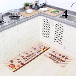 Set 2 thảm nhà bếp loại đẹp (1 thảm dài +1 thảm ngắn)