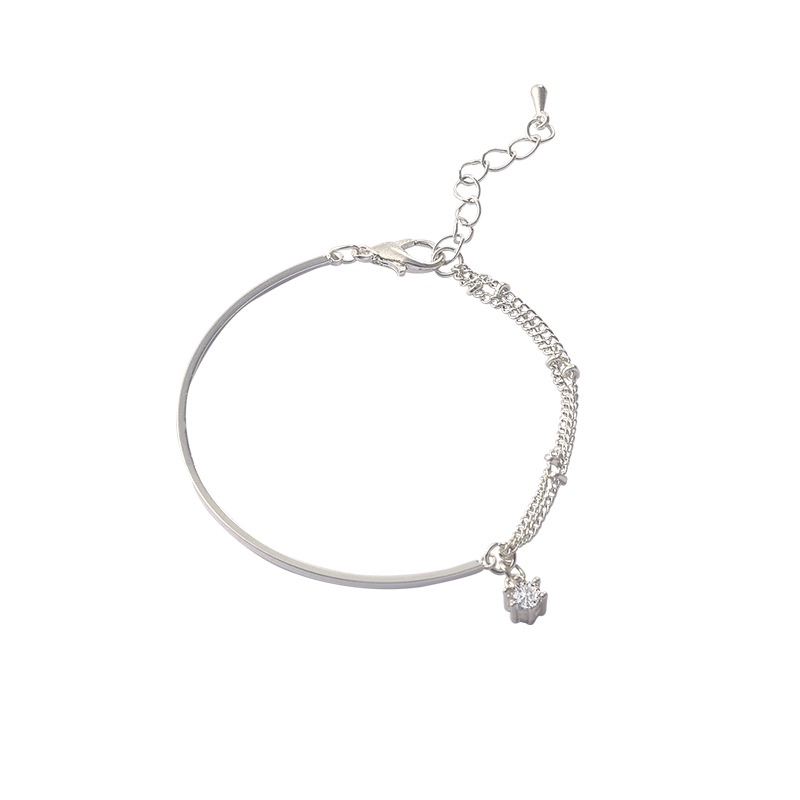 Vòng Tay Đính Đá Zircon Phong Cách Hàn Quốc Dễ Phối Đồ Cho Nữ