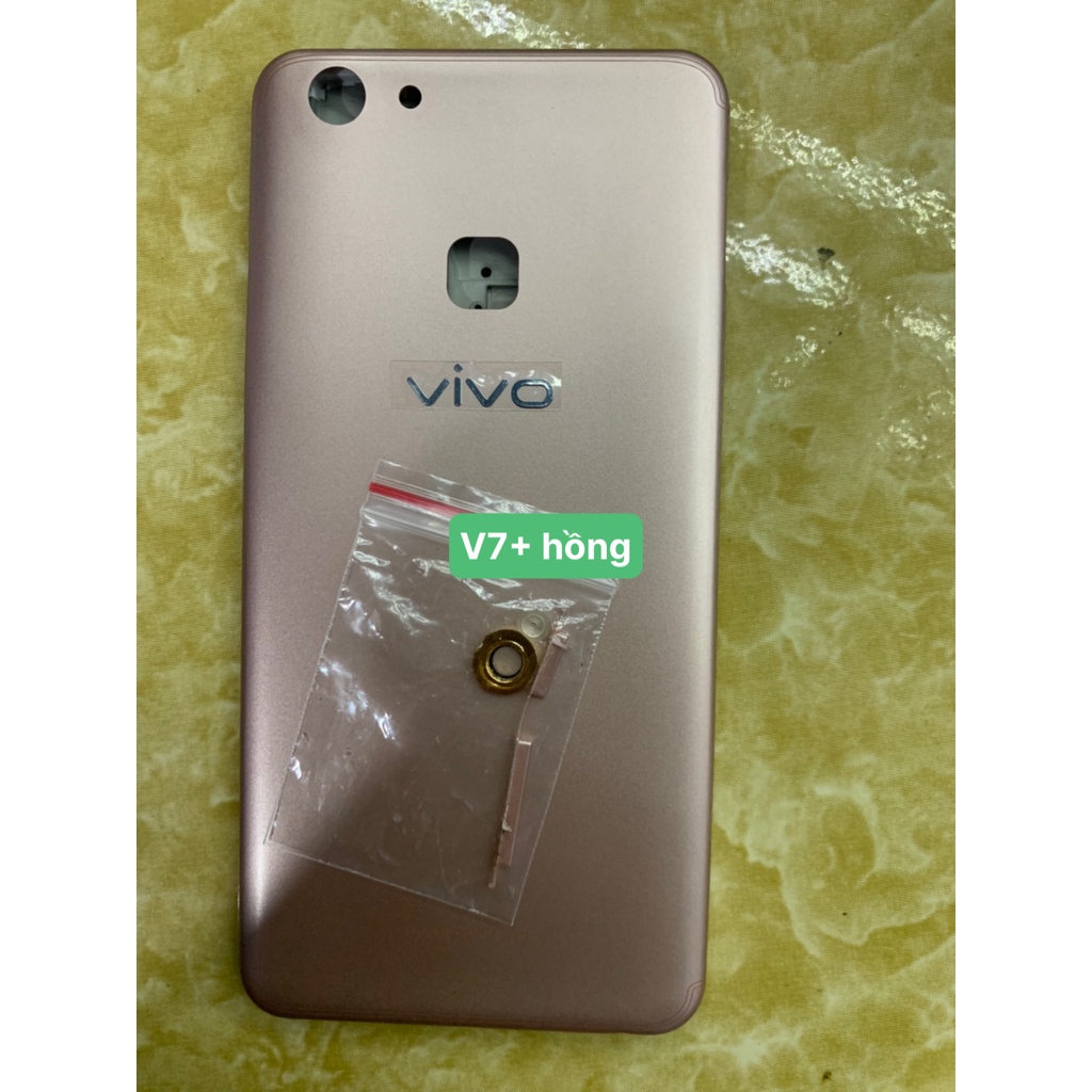 Bộ vỏ điện thoại full zin Vivo V7 plus / V7+ / vivo 1716 ( dùng chung) - bộ gồm lưng, sường, phím bấm, kính camera
