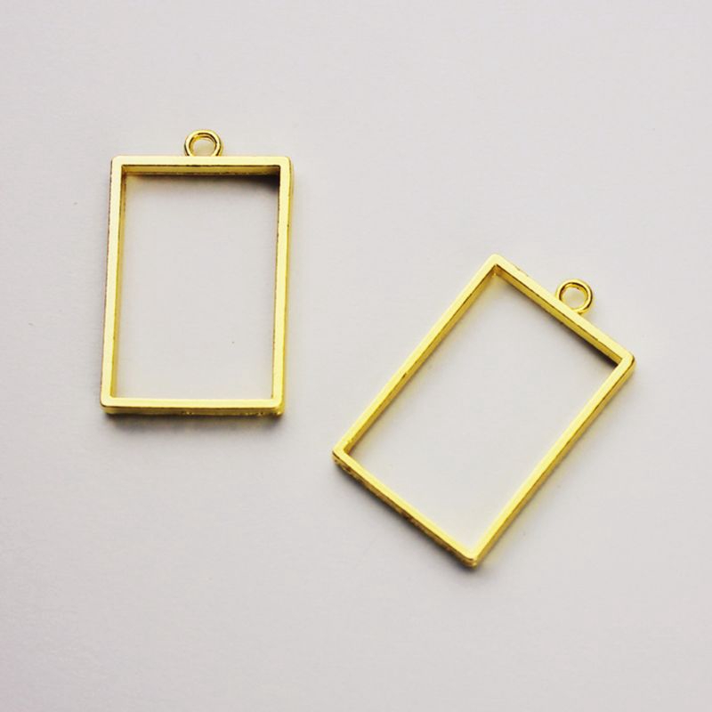 Set 6 khung kim loại dùng làm đồng hồ bỏ túi/mặt trang sức bằng resin UV DIY