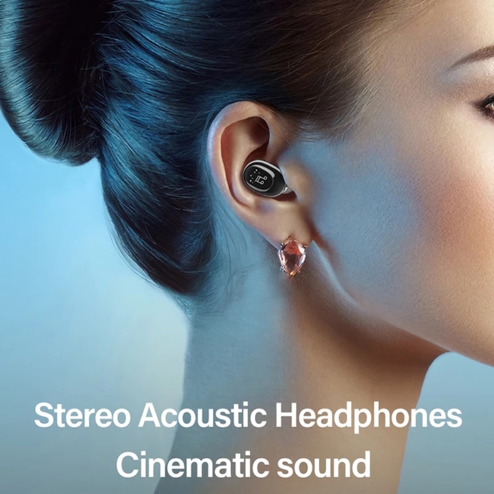 Tai nghe in-ear F911 Bluetooth 5.0 / với âm thanh loa siêu trầm / tai nghe in-ear thể thao không dây vô hình