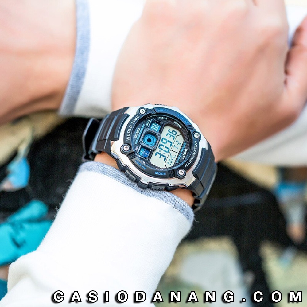 Đồng hồ nam dây nhựa Casio chính hãng Anh Khuê AE-2000W-1AVDF (47mm)