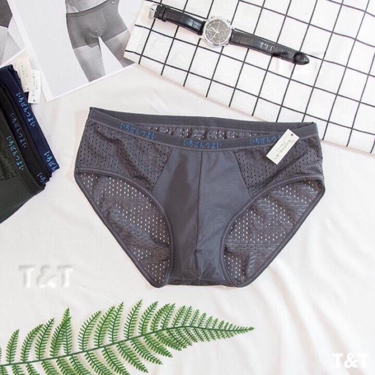 ❤️ Hộp 5 Quần Lót Nam Chéo Thông Hơi Xuất Nhật ❤️