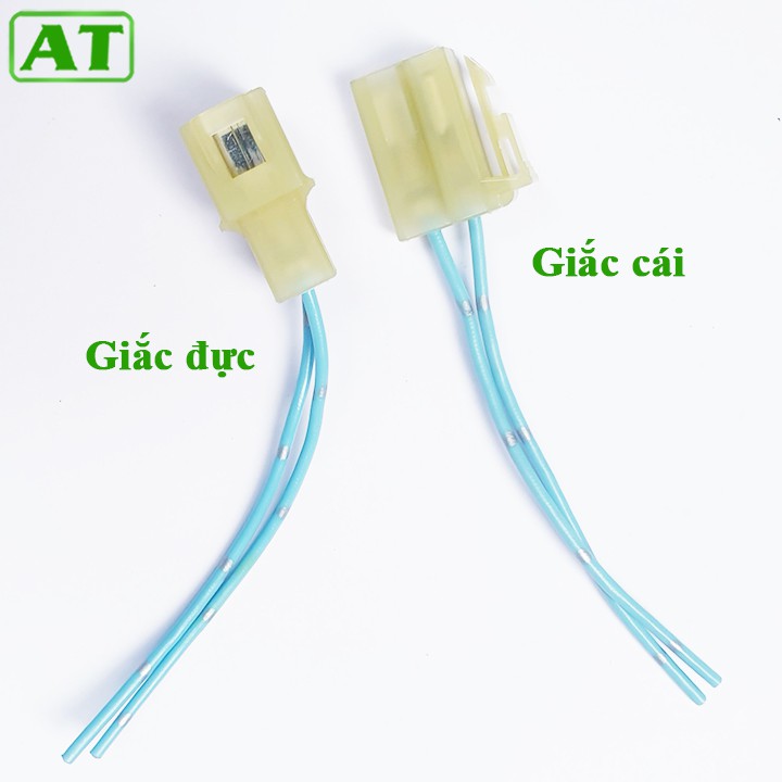 Giắc Đực Cái 2 Chân – Jack Kết Nối Đực Cái 2 Chân Cho Ô Tô