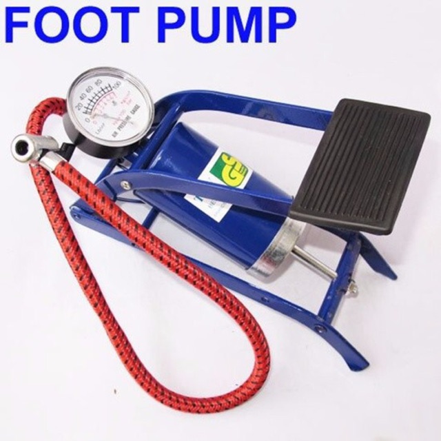 Dụng cụ bơm hơi đạp chân đa năng