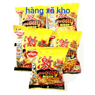 set 5 mì nissin  phô mai gà khô cay 72 gr 1 gói,