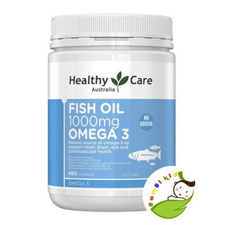 Dầu Cá Fish Oil Healthy Care Omega-3 1000mg, lọ 400 viên