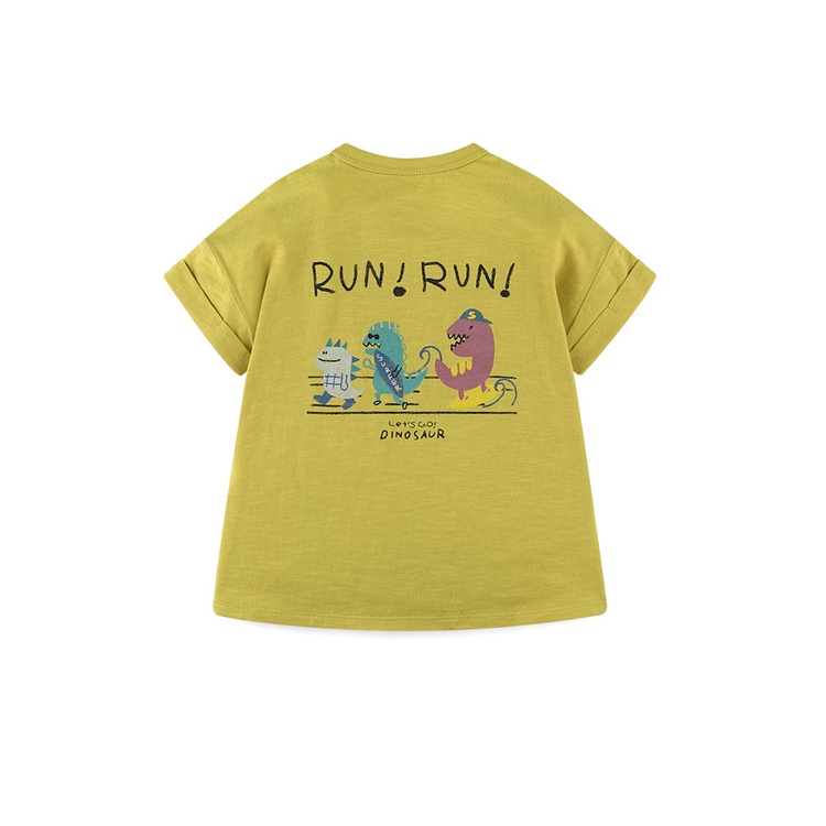 Áo cotton xước bé trai bé gái Run Run sau lưng MM. HA1218