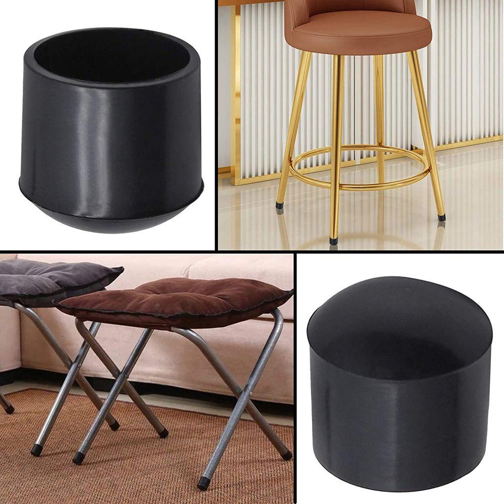 Miếng Đệm Chân Ghế Sofa Giảm Tiếng Ồn Hình Tròn Màu Đen