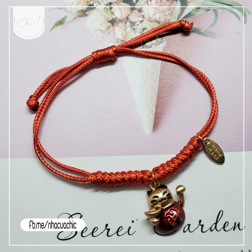 Vòng Tay Chỉ Đỏ May Mắn Mix Charm