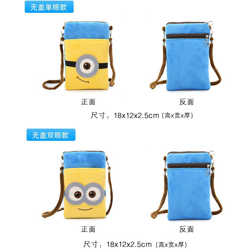 Túi messenger đeo chéo vai hình Minion cho trẻ em