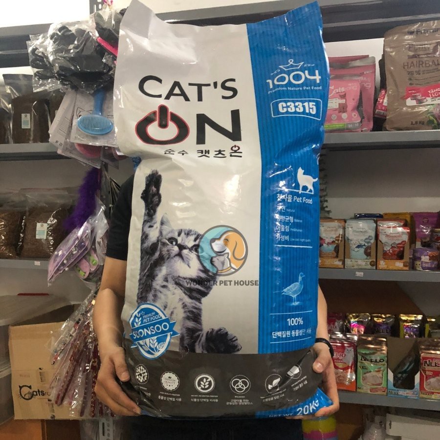Hạt Cho Mèo Cat On Túi Zip 1Kg - Cats On Hàn Quốc Chất Lượng - Đạm Cao - Hỗ Trợ Dinh Dưỡng