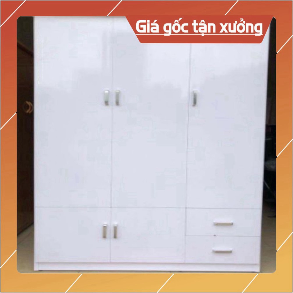 [Chỉ ship HN]Tủ quần áo nhựa Đài Loan 3 cánh / 3 buồng người lớn kích thước 185*126 cm _freeship HN