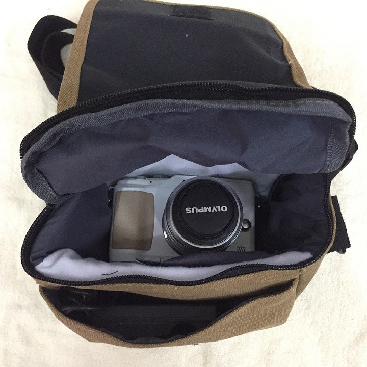 Túi đựng máy ảnh mirrorless sử dụng cho các dòng máy sony, fujifilm, panasonic, máy film...kèm với lens kit