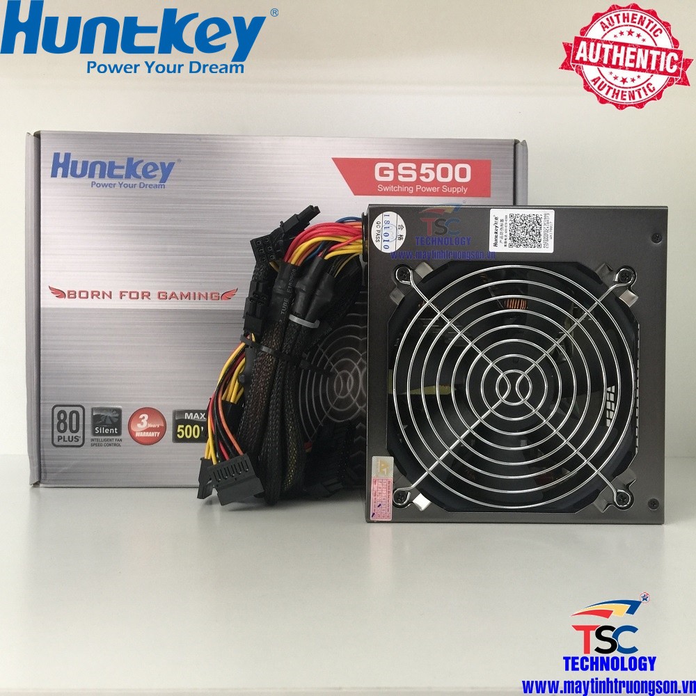 Nguồn Máy Tính Huntkey GS500 500W Bảo Hành 3 Năm | Sản Phẩm Lý Tưởng Cho Hệ Thống Game-Net