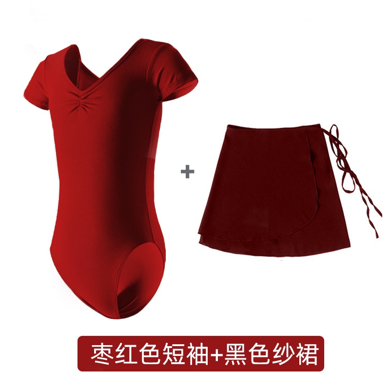 Bộ Đồ Tập Múa Ba Lê Ngắn Tay Thời Trang Cho Nữ