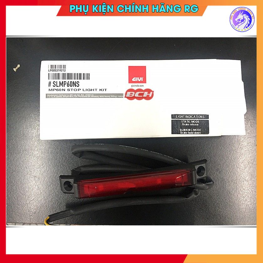 Đèn led stop gắn đế thùng Givi SLMP60NS an toàn khi lái xe vào ban đêm