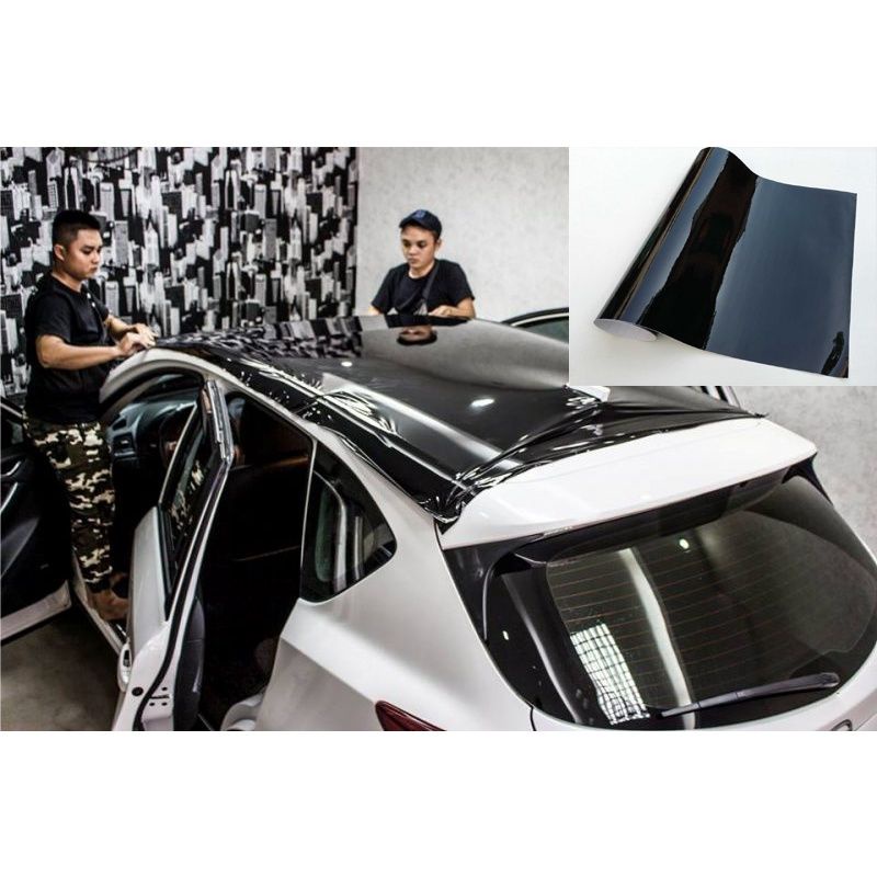 120x100cm decal đen bóng dán ô tô,oto,xe máy và vật dụng khác
