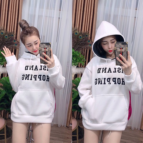 Áo khoác nỉ nam nữ mùa đông, có mủ form rộng mặc đẹp tay phồng chất liệu dày dặn A003 | BigBuy360 - bigbuy360.vn